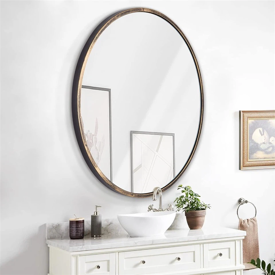 Copper Framed Bathroom Mirror